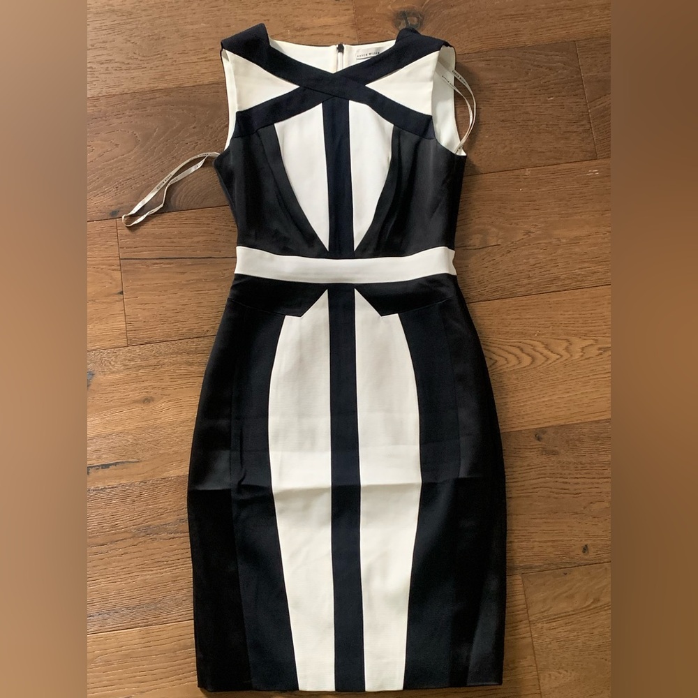 Elegant Black and White Women's Dress